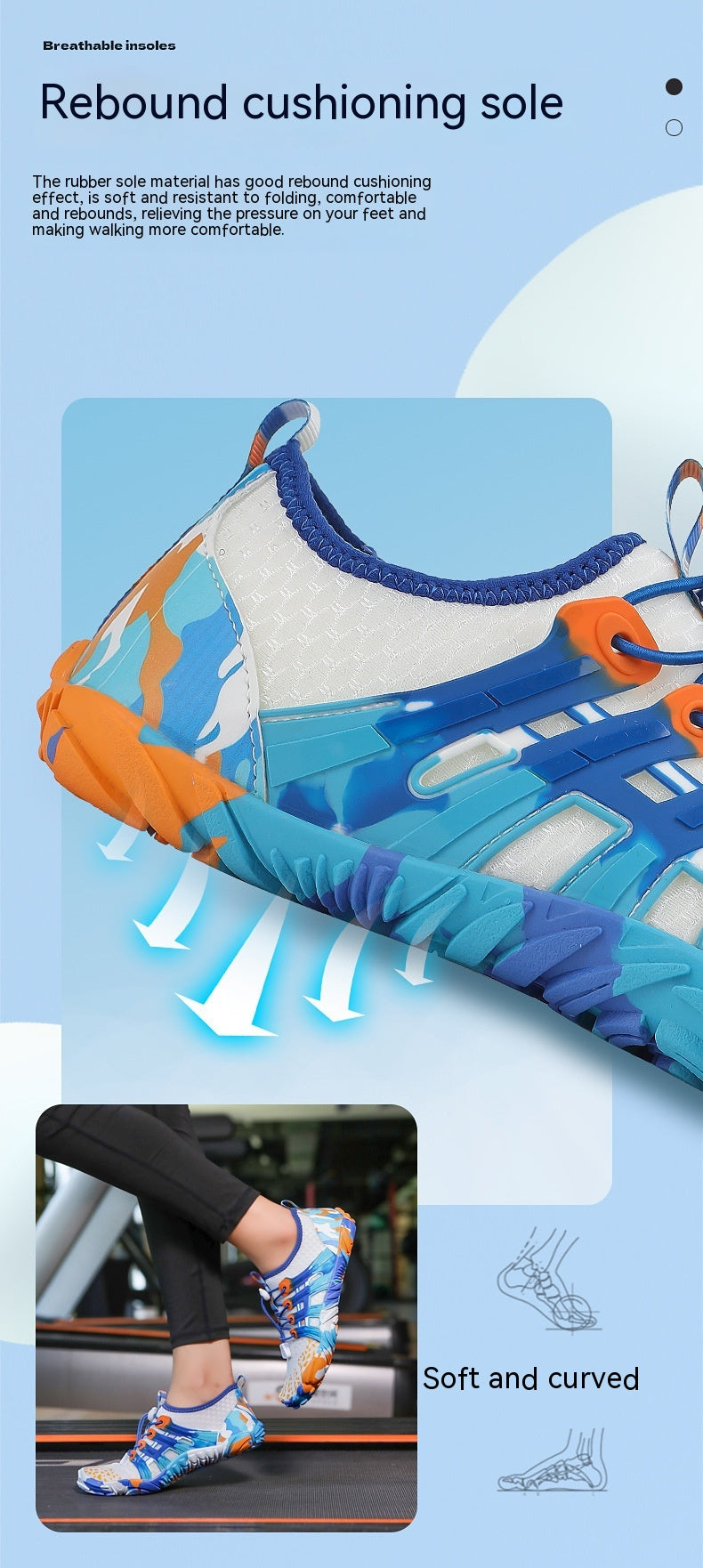 Lightweight Barefoot Trail Running Shoes｜Non-Slip Outdoor Walking & Training Sneakers  輕量赤足感越野跑鞋｜防滑戶外步行及訓練運動鞋