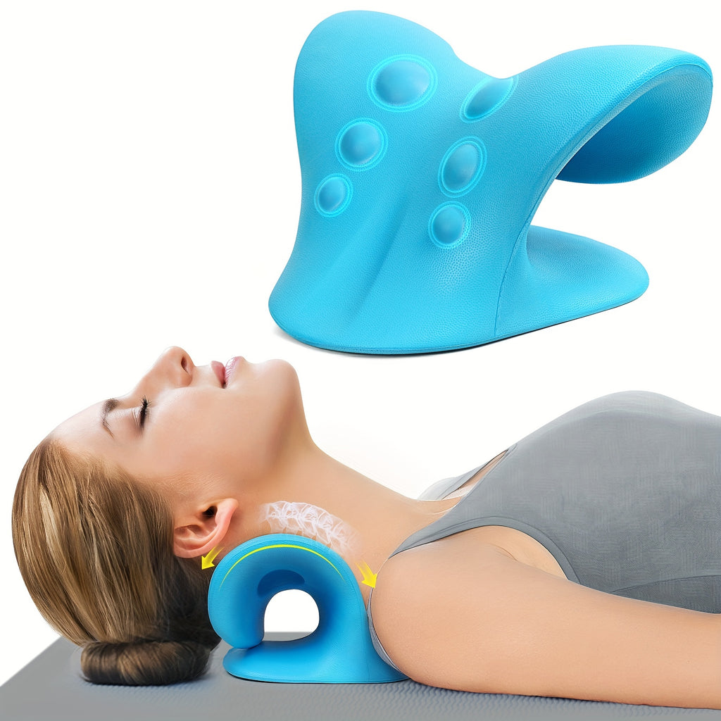 C-Shaped EVA Neck Pillow for Neck & Shoulder Stretching 藍色C型EVA頸枕｜頸部肩膊伸展適用